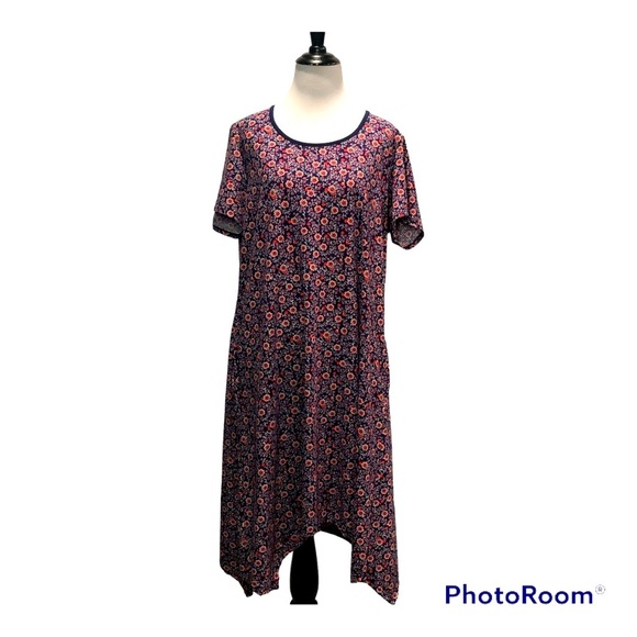 CuddlDuds Floral Flexwear Maxi Dress- Size P 1X - Picture 1 of 6